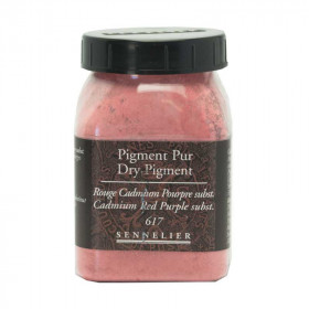 photo-Pigment en poudre - Sennelier - Rouge Cadmium Pourpre - Pot de 200 ml