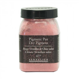 photo-Pigment en poudre - Sennelier - Rouge Vermillon de Chine - Pot de 200 ml