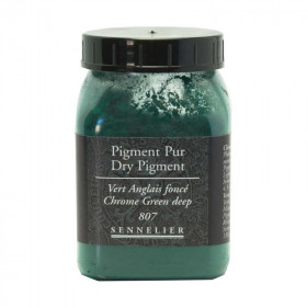 photo-Pigment en poudre - Sennelier - Vert Anglais Foncé - Pot de 200 ml
