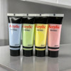 photo - Peinture acrylique - Couleurs pastel - 4 tubes de 22ml - Set d'initiation - AMT