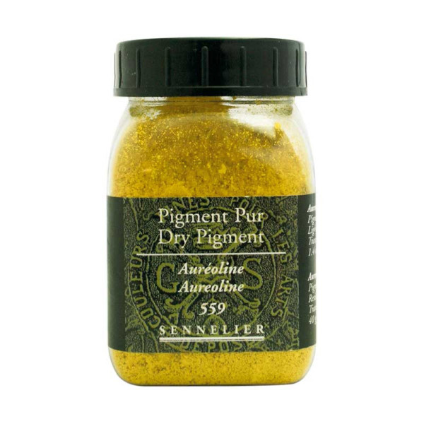 photo-Pigment en poudre - Sennelier - Auréoline - Pot de 200 ml
