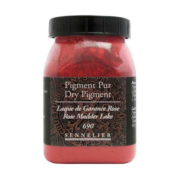 photo-Pigment en poudre - Sennelier - Laque Garance Rose - Pot de 200 ml