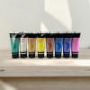 Peinture acrylique - Couleurs métallisées - 8 tubes de 22ml - Set d'initiation - AMT