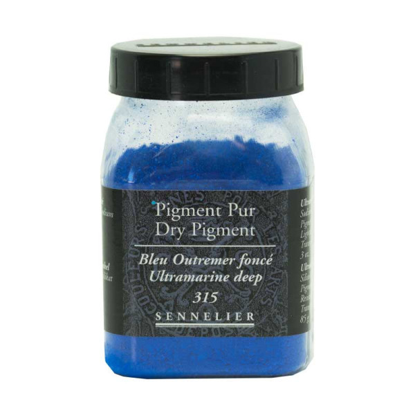 photo-Pigment en poudre - Sennelier - Bleu Outremer foncé - Pot de 200 ml