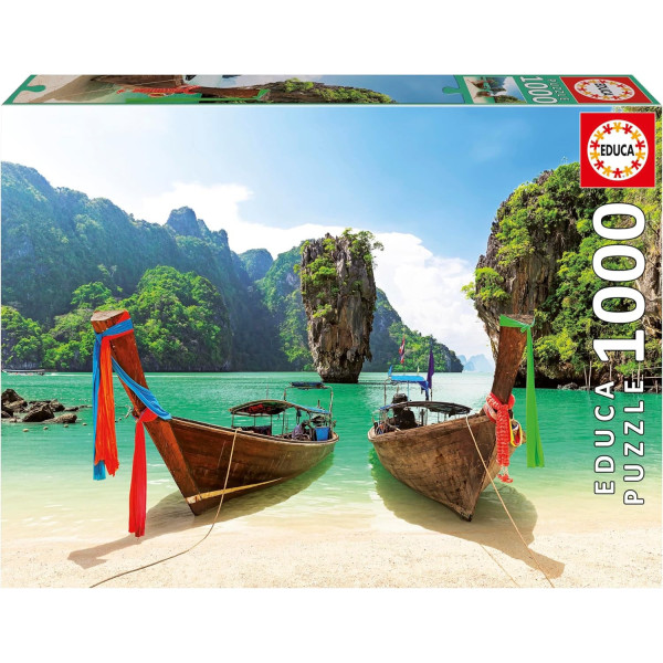 photo - Puzzle - 1000 pièces - Ile de James Bond - 68 x 48 cm - Dès 14 ans - Educa
