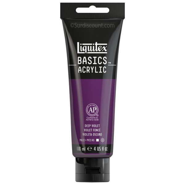 photo-Peinture Acrylique en tube violet foncé 118ml - Liquitex Basics