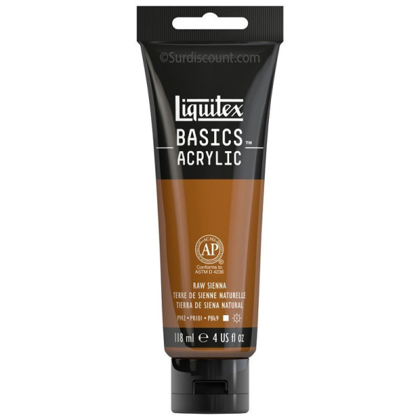 photo-Peinture Acrylique en tube terre de sienne naturelle 118ml - Liquitex Basics