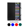 photo-Trieur 12 compartiments 3 rabats + pochette intérieure couleurs assorties - Exacompta