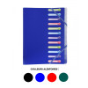 Trieur 12 compartiments 3 rabats + pochette intérieure couleurs assorties - Exacompta