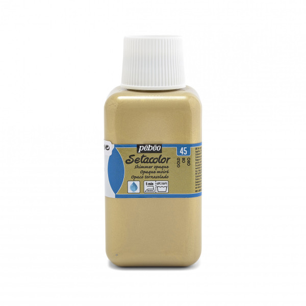 photo - Pot de peinture pour tissu - Textile - Or moiré - Pébéo - Setacolor - 250ml