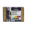 photo - Peinture tissu - Pour tissus clairs et foncés - Coffret 10 pots 45ml + accessoires - Setacolor - Pébéo