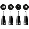 4 feutres à dessin - Noir - Assortiment pointes - Pitt Artist - Faber-Castell