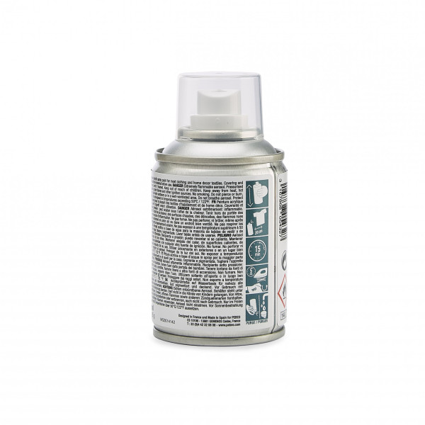 Bombe de peinture - Tissus - Textile - Argent - Sans solvant - Pébéo - 100ml