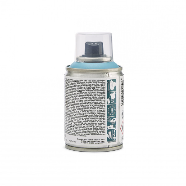Bombe de peinture - Tissus - Textile - Bleu pastel - Sans solvant - Pébéo - 100ml