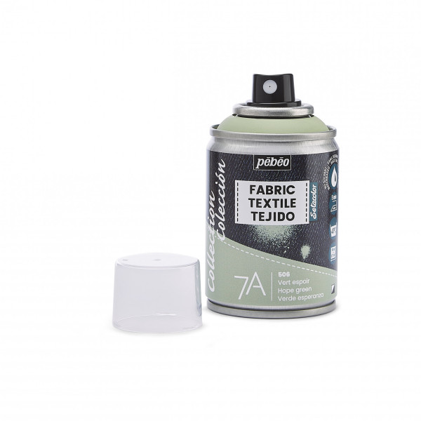 Bombe de peinture - Tissus - Textile - Vert espoir - Sans solvant - Pébéo - 100ml