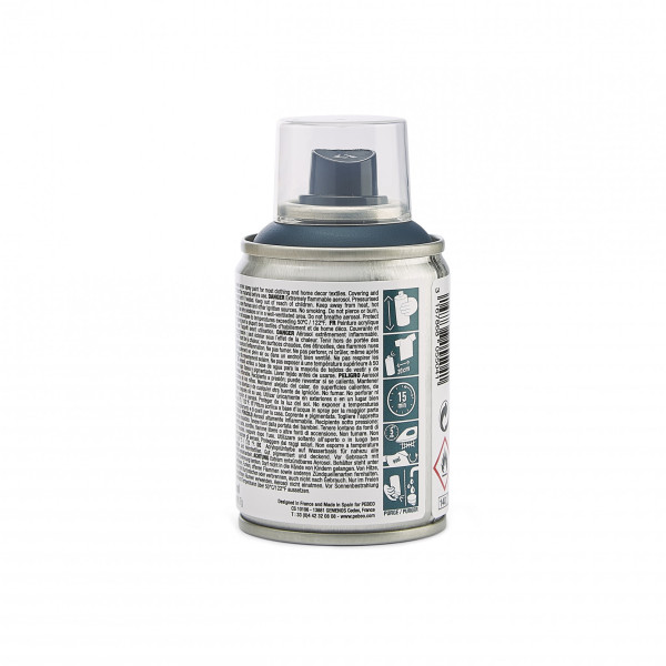 Bombe de peinture - Tissus - Textile - Bleu de minuit - Sans solvant - Pébéo - 100ml