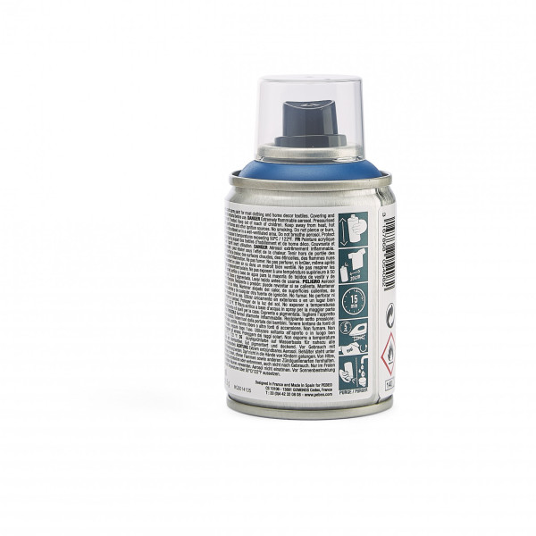 Bombe de peinture - Tissus - Textile - Bleu - Sans solvant - Pébéo - 100ml