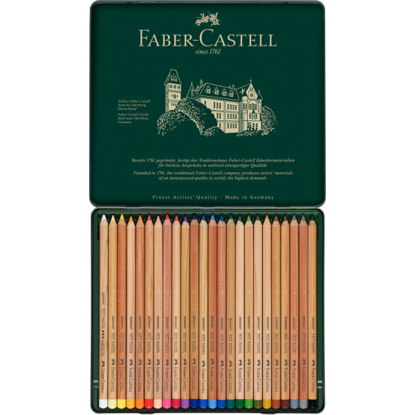 24 crayons de couleur pastel - Beaux-arts - Pitt Pastel - Faber-Castell