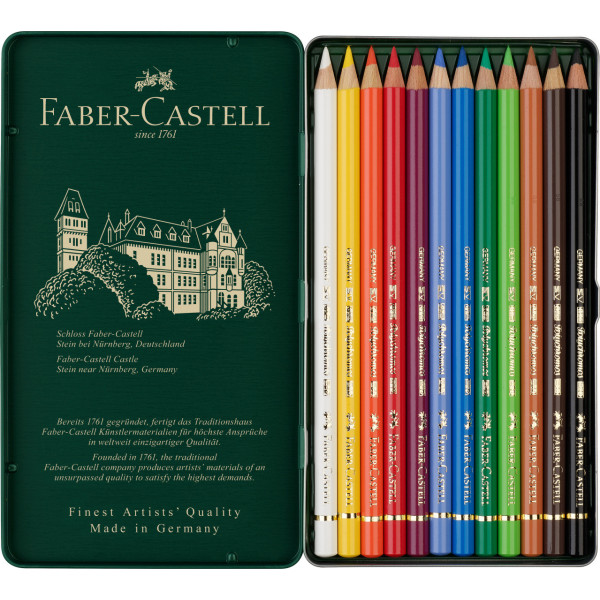 12 crayons de couleur - Beaux-arts - Polychromos - Faber-Castell