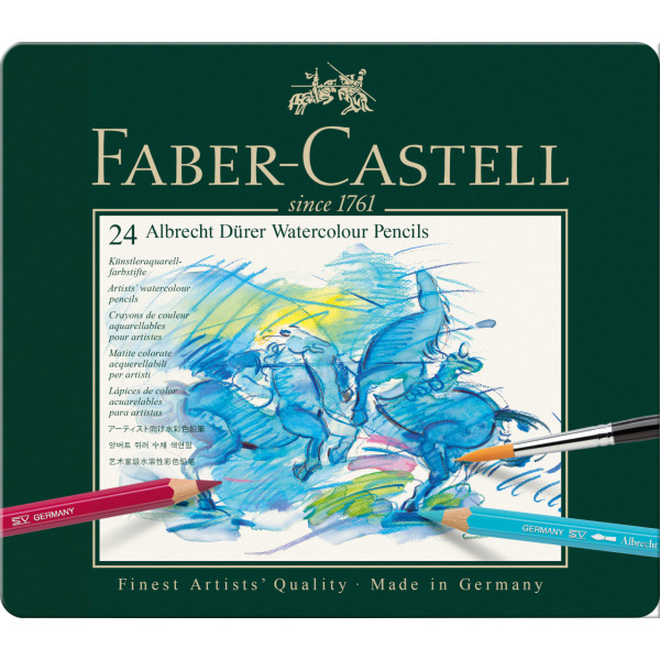 photo-24 crayons de couleur - Aquarelle - Beaux-arts - Albrecht Dürer - Faber-Castell