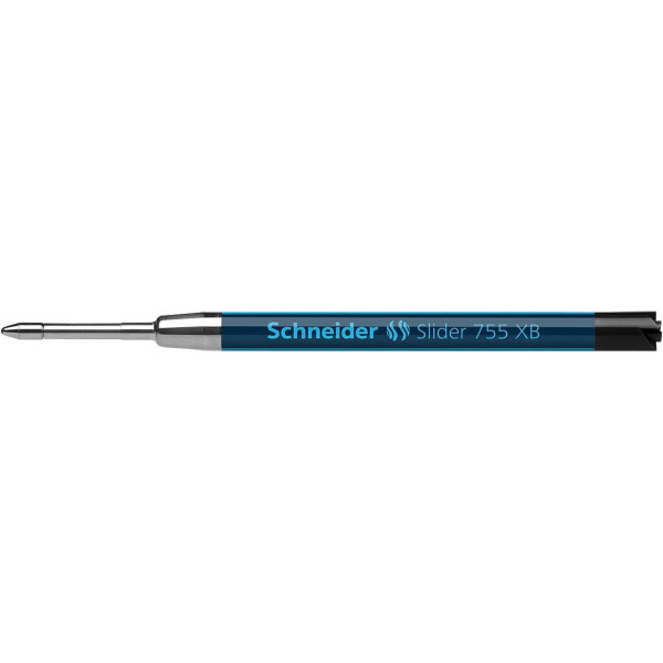 photo-Recharge pour stylo bille - Noir - Pointe extra-large - Slider 755 XB - Schneider