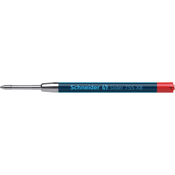 photo-Recharge pour stylo bille - Rouge - Pointe extra-large - Slider 755 XB - Schneider