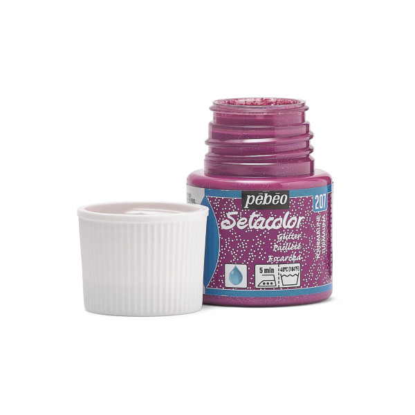 Peinture pour tissus - Tourmaline - 207 - Pour tissus clairs - Pébéo - Setacolor - 45ml