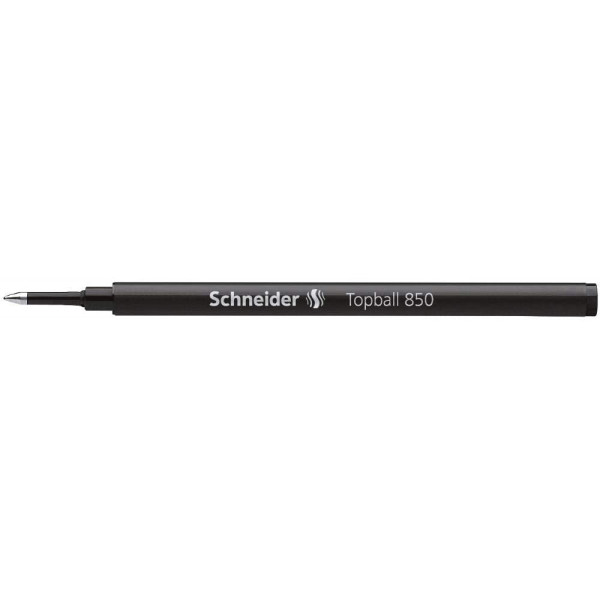 photo-Recharge pour stylo roller - Noir - Pointe 0,5mm - Topball 850 - Schneider
