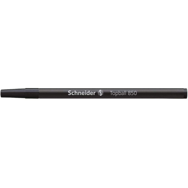 Recharge pour stylo roller - Noir - Pointe 0,5mm - Topball 850 - Schneider