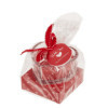 photo - Bougie en forme de cœur - Avec coffret cadeau - Idée cadeau - St Valentin - Fête des mères