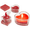 Bougie en forme de cœur - Avec coffret cadeau - Idée cadeau - St Valentin - Fête des mères