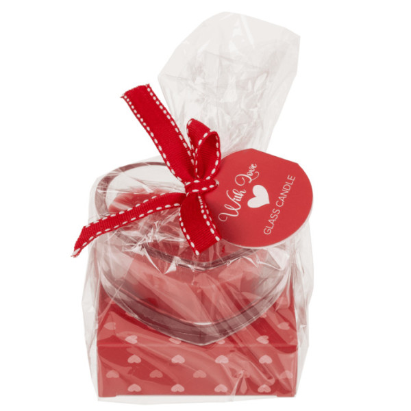 Bougie en forme de cœur - Avec coffret cadeau - Idée cadeau - St Valentin - Fête des mères