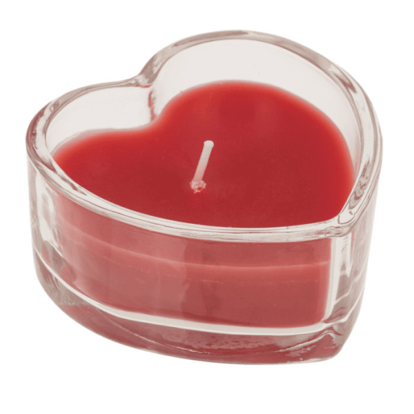 Bougie en forme de cœur - Avec coffret cadeau - Idée cadeau - St Valentin - Fête des mères