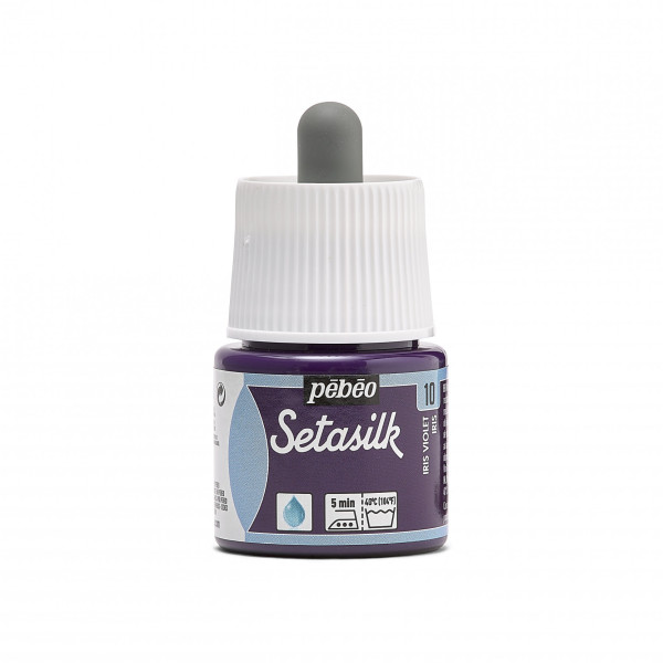 Peinture sur soie - Iris - 10 - Pébéo - Setasilk - Flacon de 45ml
