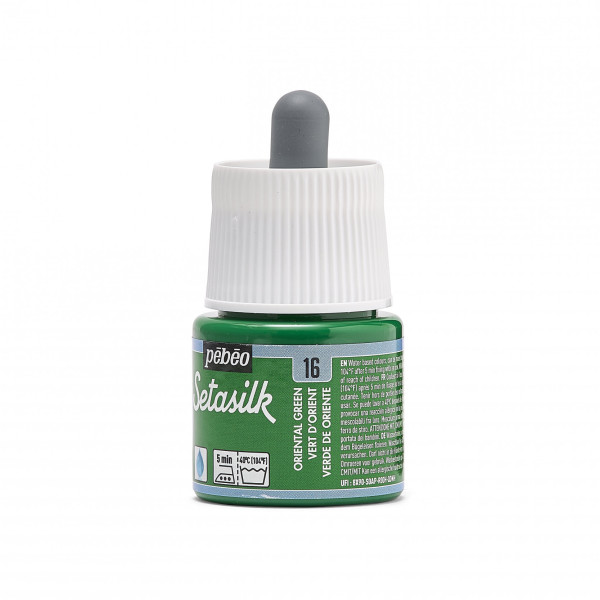 Peinture sur soie - Vert d'orient - 16 - Pébéo - Setasilk - Flacon de 45ml