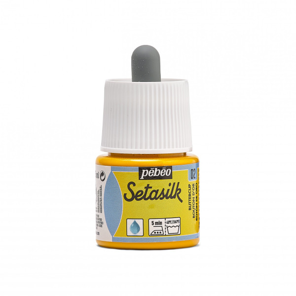 Peinture sur soie - Bouton d'or - 2 - Pébéo - Setasilk - Flacon de 45ml