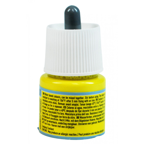 Peinture sur soie - Jaune primaire - 1 - Pébéo - Setasilk - Flacon de 45ml