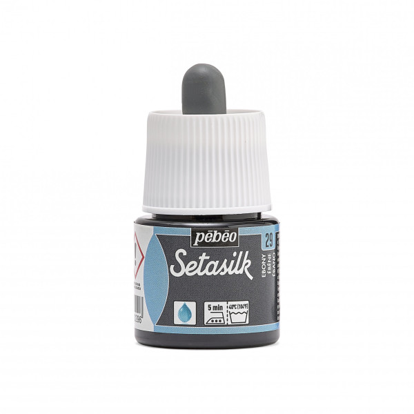 photo - Peinture sur soie - Ebène - 29 - Pébéo - Setasilk - Flacon de 45ml