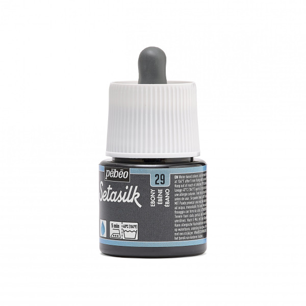 Peinture sur soie - Ebène - 29 - Pébéo - Setasilk - Flacon de 45ml