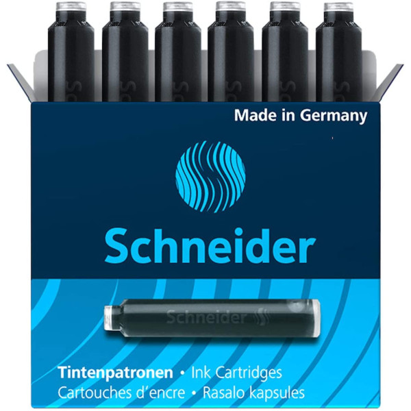 photo-Lot de 6 cartouches d'encre - Noir - Schneider