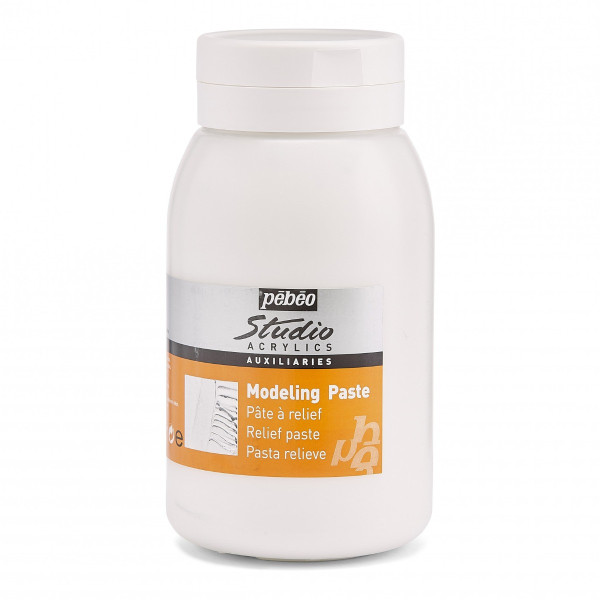 photo - Pâte à relief - Modeling paste - Peinture acrylique - Pébéo - Pot 1L