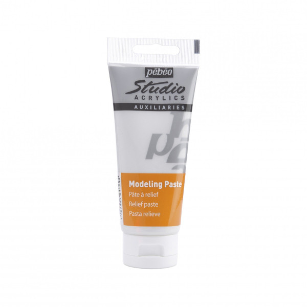 photo - Pâte à relief - Modeling paste - Peinture acrylique - Pébéo - Tube de 100ml