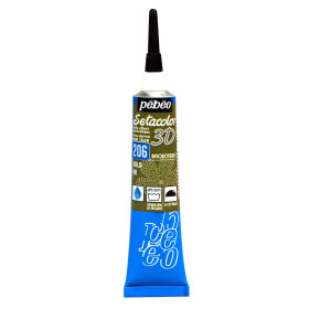 photo - Peinture pour tissus - Or - Effet Brod'perle - Pébéo - Setacolor - Tube 20ml