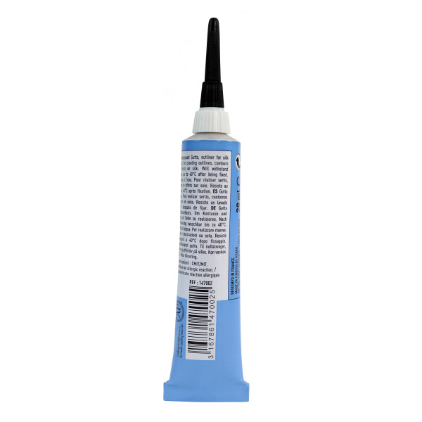 Peinture pour soie - Blanc - Pébéo - Setasilk - Gutta à l'eau - Tube de 20ml