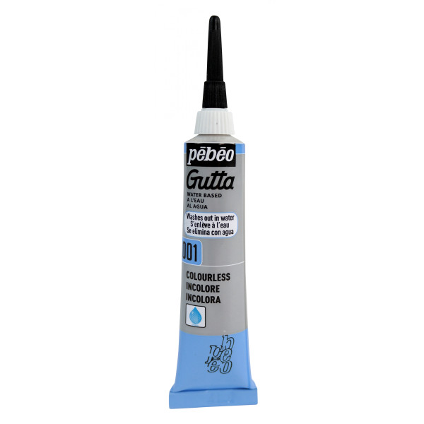 photo - Peinture pour soie - Incolore - Pébéo - Setasilk - Gutta à l'eau - Tube de 20ml