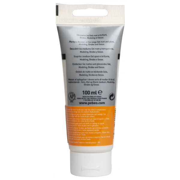 Modeling paste - Empâtement - Relief - Acrylique - Haute densité - Pébéo - Tube de 100ml
