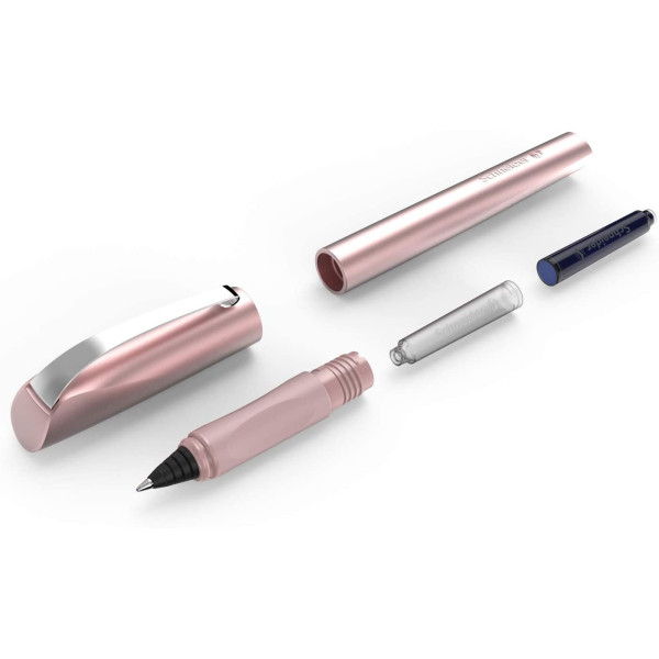 Stylo roller - Rechargeable - Pointe moyenne - Rose brillant - Ceod Shiny - Schneider