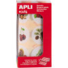 photo - Gommettes - Images arbres et fruits - Ronde - 33mm - Enfant - Rouleau 360 unité - Apli Kids