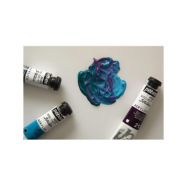 Coffret peinture acrylique - Fine - Haute viscosité - Pébéo Studio Acrylic - 23 pièces