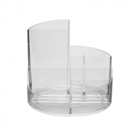 Organisateur de bureau rundbox transparent 6 compartiments - Maul | Artmania